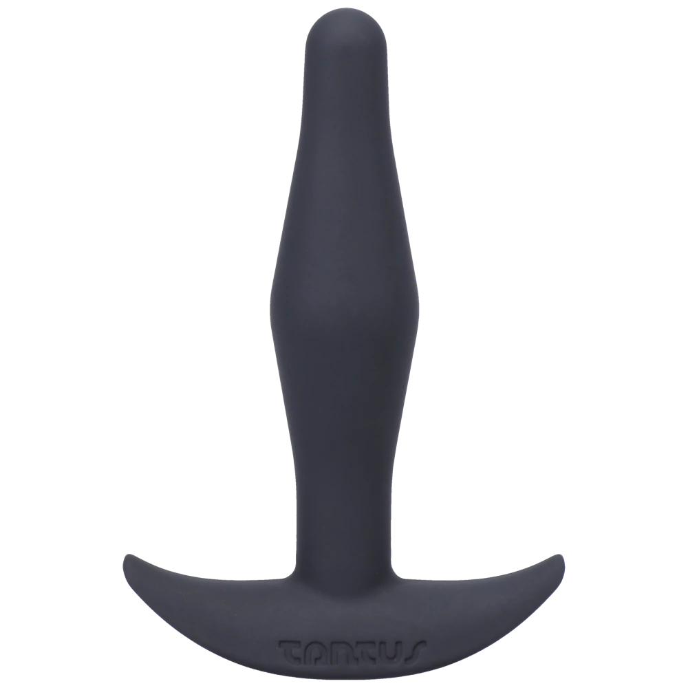 Tantus Little Flirt Onyx Firm Anal Plug, 0.8 in x 3.35 in - TS0208
