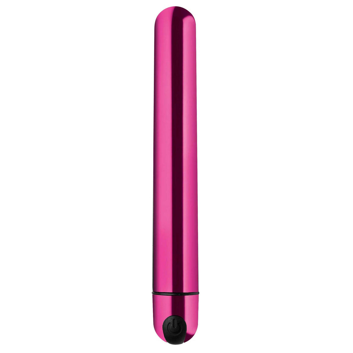 XR Brands 10x Slim Metallic Bullet Vibrator, Pink - BNG-AG764-PNK