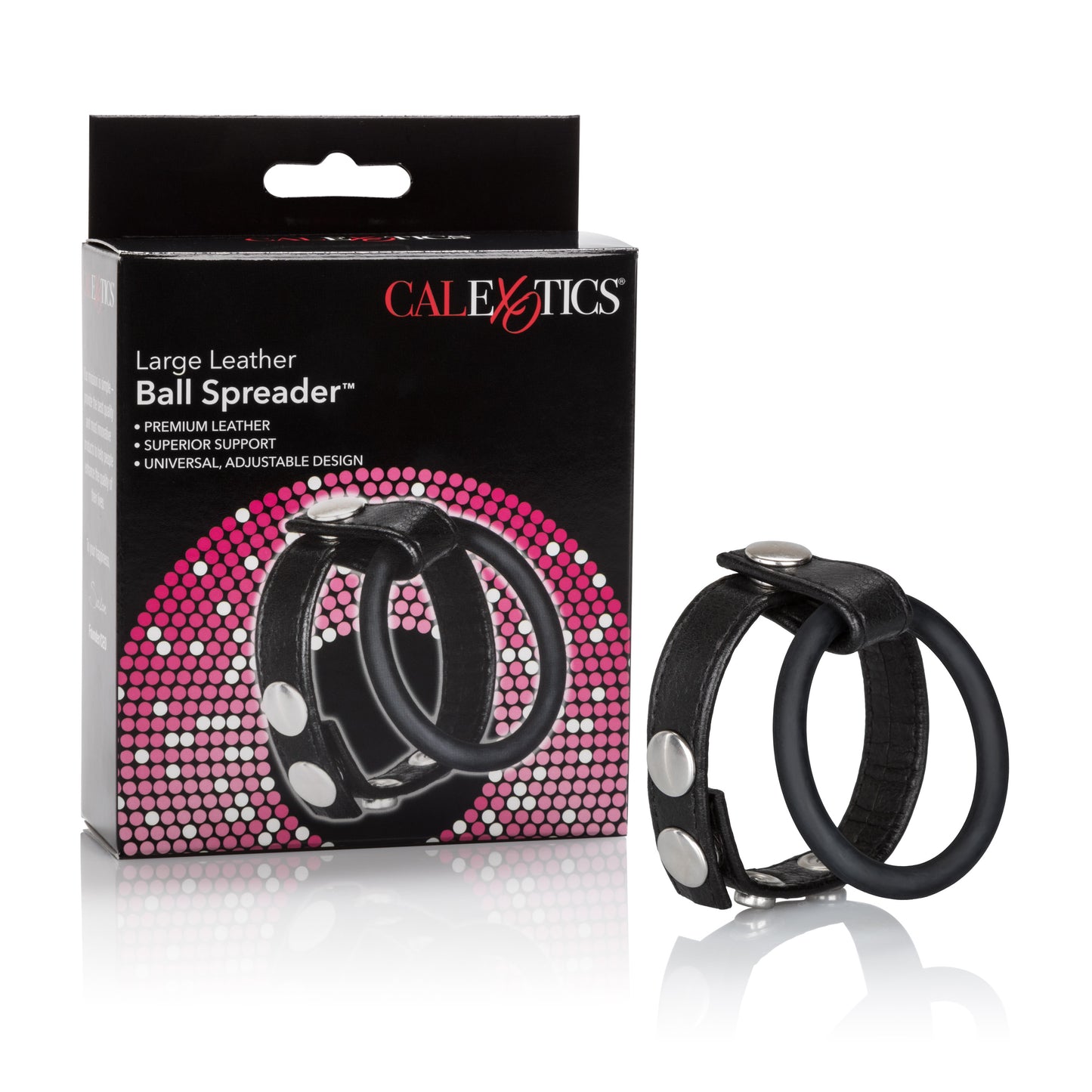 Large Leather Ball Spreader by CalExotics