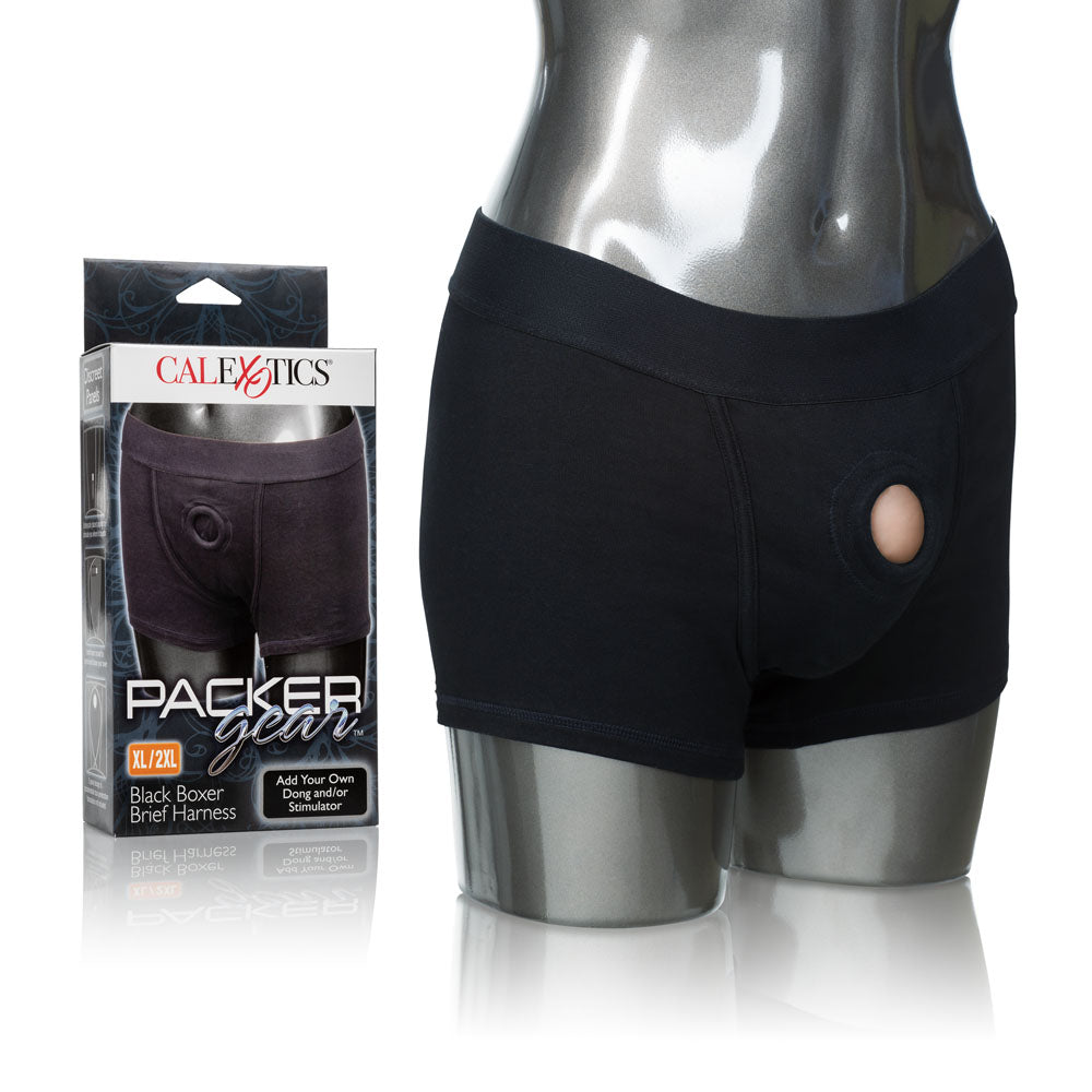 CalExotics Packer Gear Boxer Brief Harness, Black XL/2XL - SE1576203