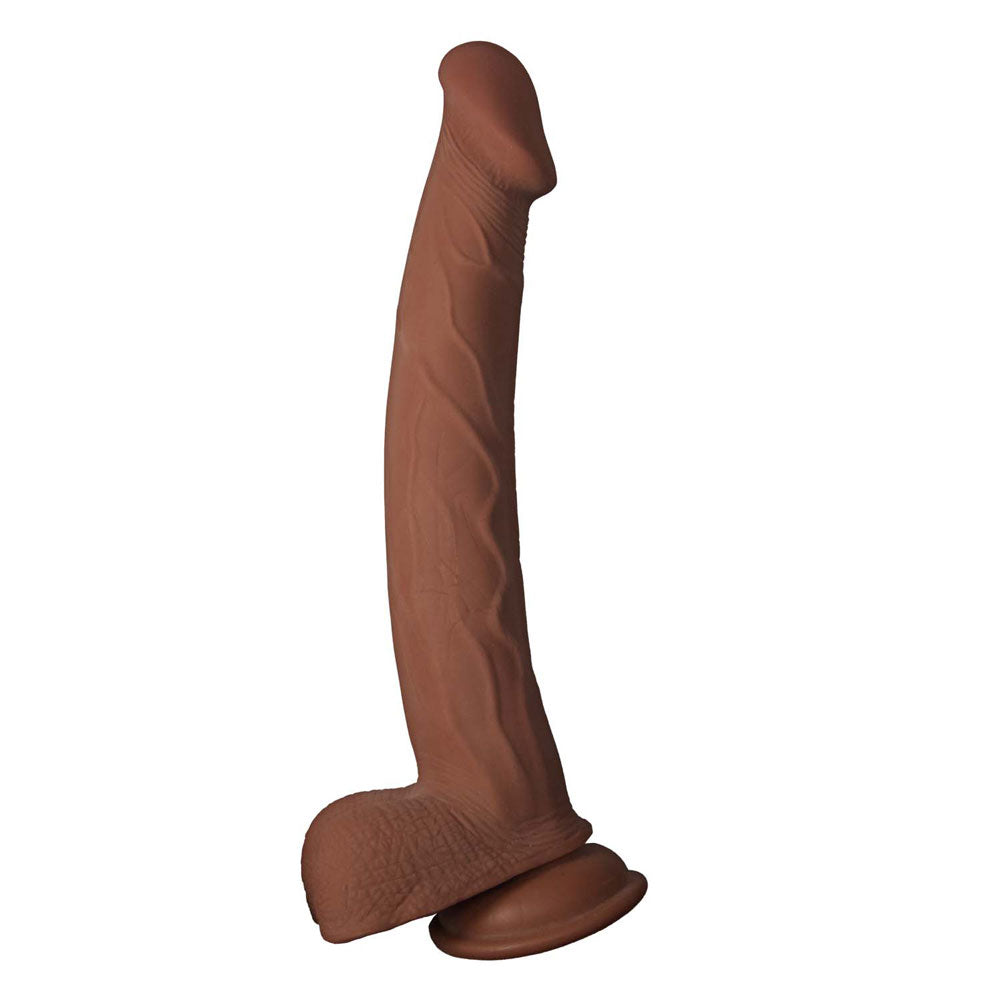 Nasstoys Realcocks Dual-Layer 11" Dildo — Brown - NW3094-2