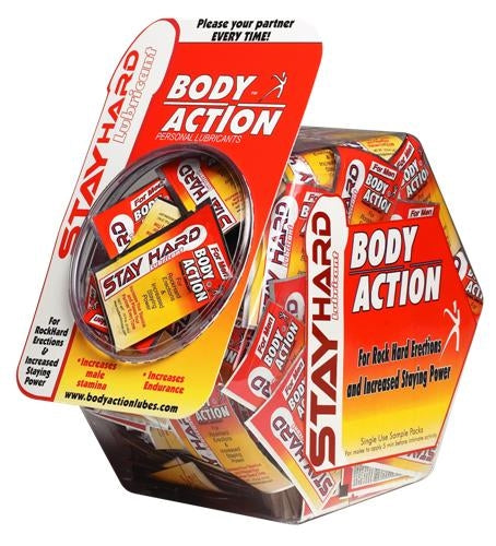 Body Action Stay Hard Pillow Packs Jar, 144 Count - BA-SH4PPDJ
