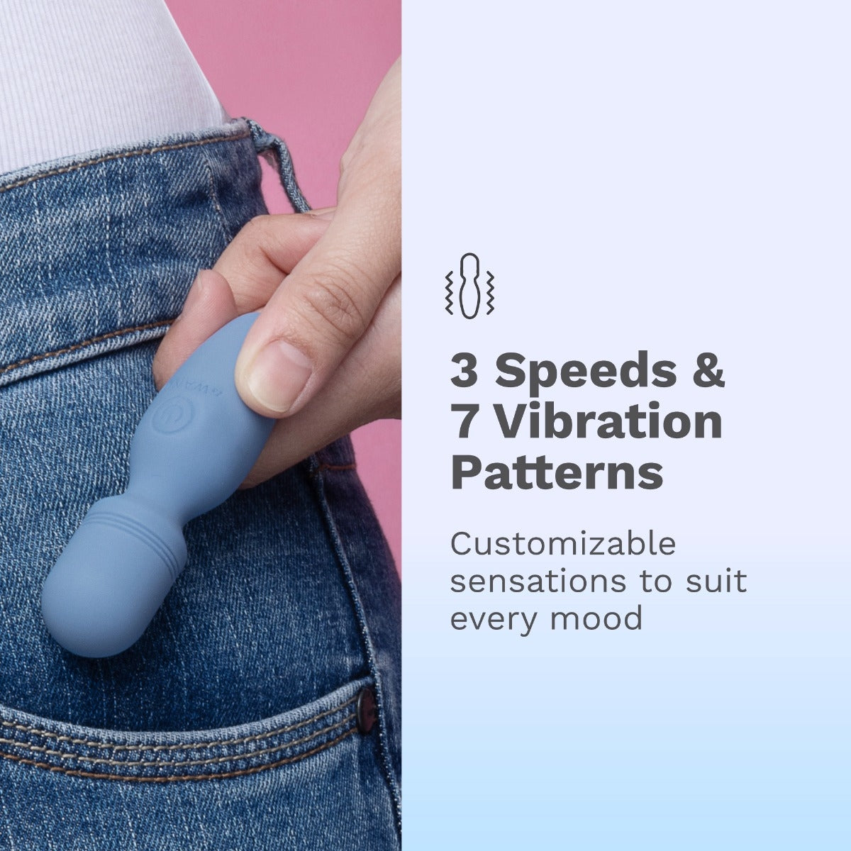 LE Wand Mini Vibe Pocket Wand Rechargeable Mini Vibrator - LW8060