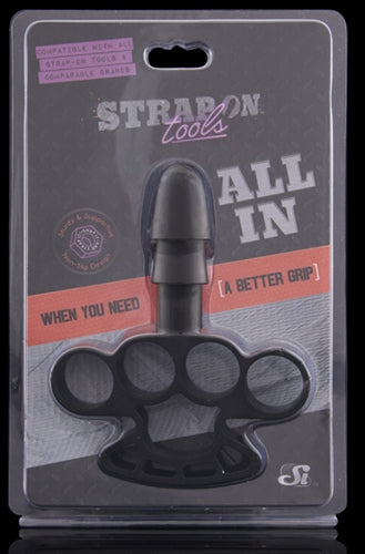 SI Novelties All In Strap-On Tool (Black) - SI-61071
