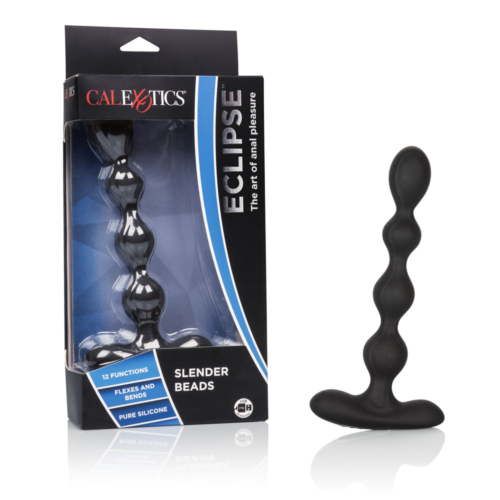 CalExotics Eclipse Slender Beads Rechargeable Silicone Anal Probe - SE0383103