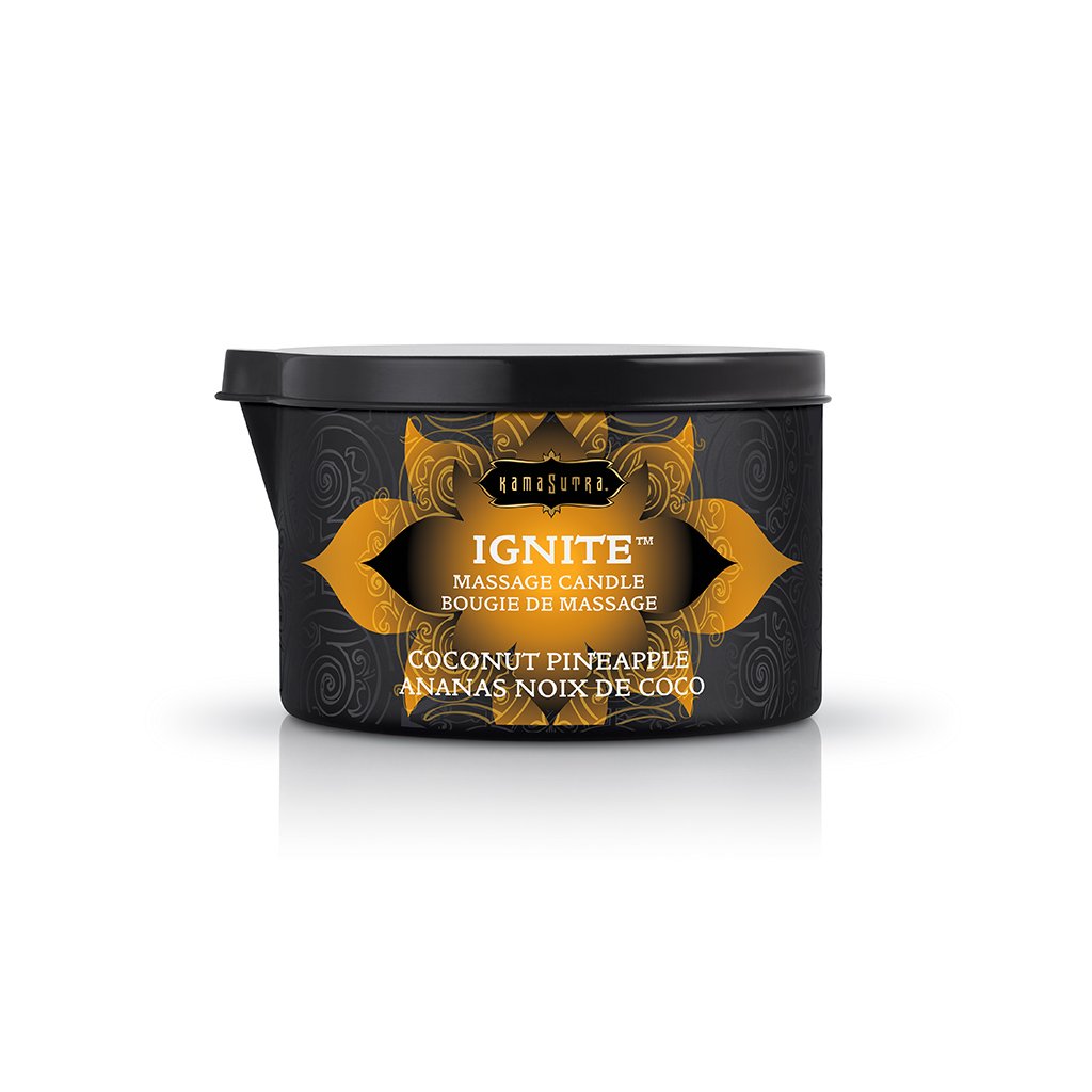 Kama Sutra Ignite Coconut Pineapple Massage Candle — 6 oz - KS10227