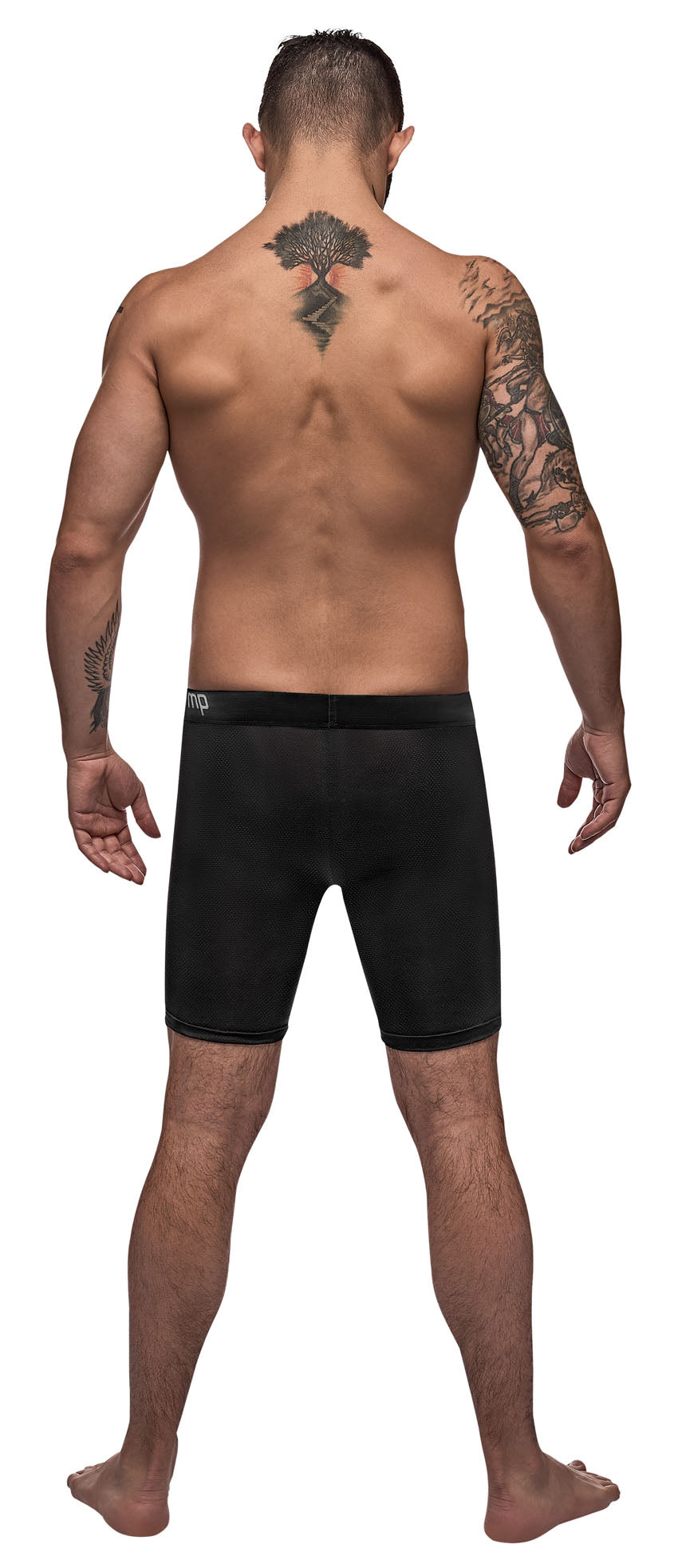 Black Nite Long Leg Short - Black - Small by Male Power