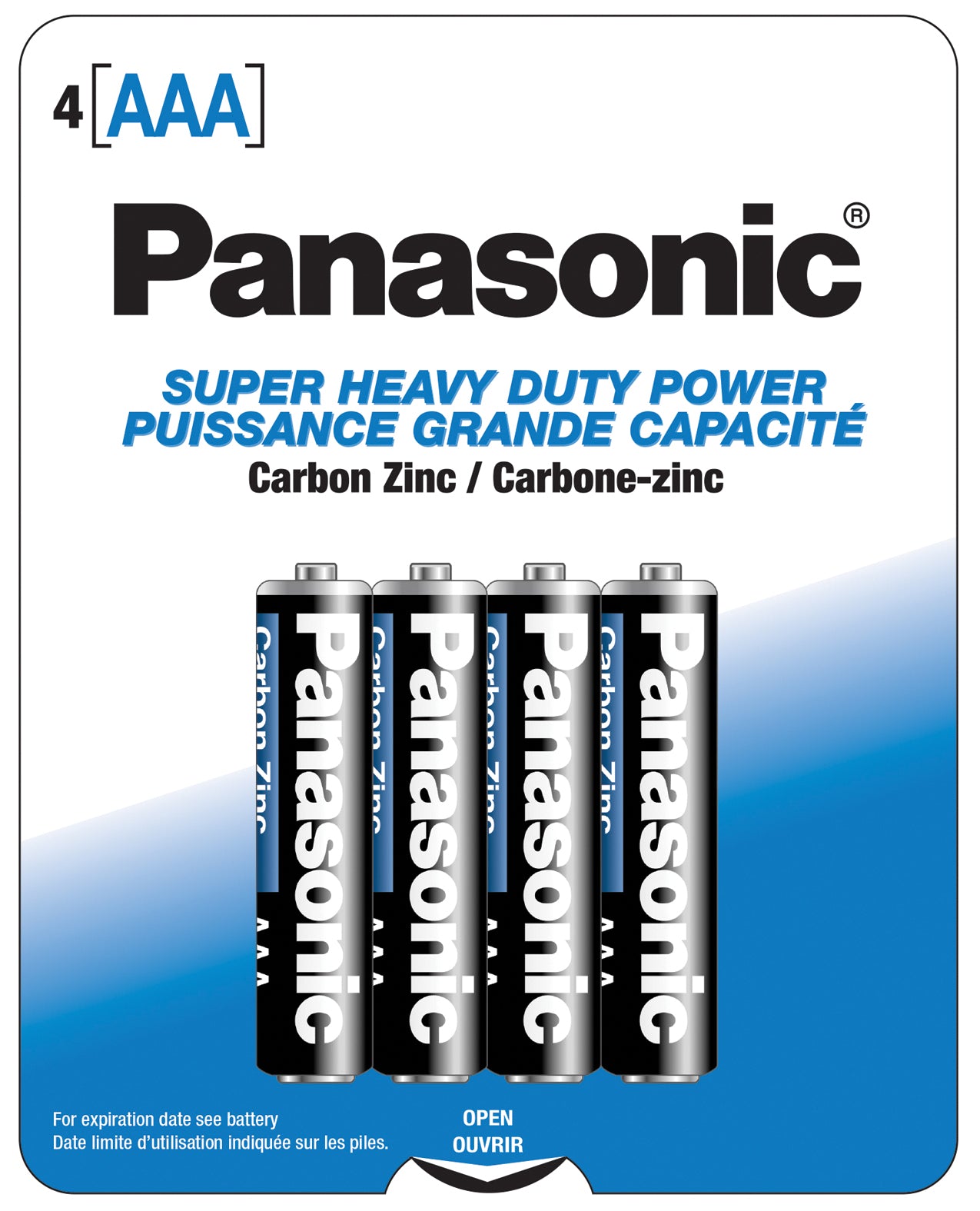 Panasonic Super Heavy Duty Battery AAA - Pack of 4 by Power Technology