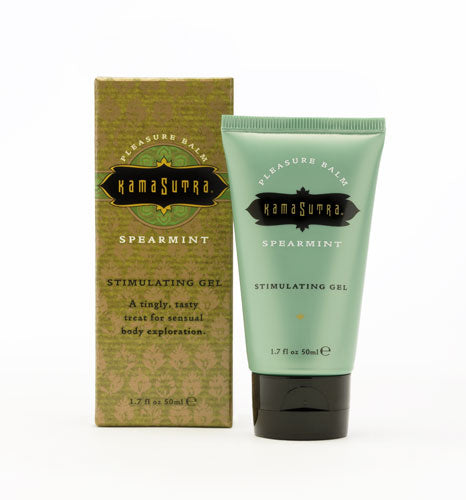 Kama Sutra Pleasure Balm Sensations Spearmint — Flavored Body Gel 1.7 fl oz - KS0074
