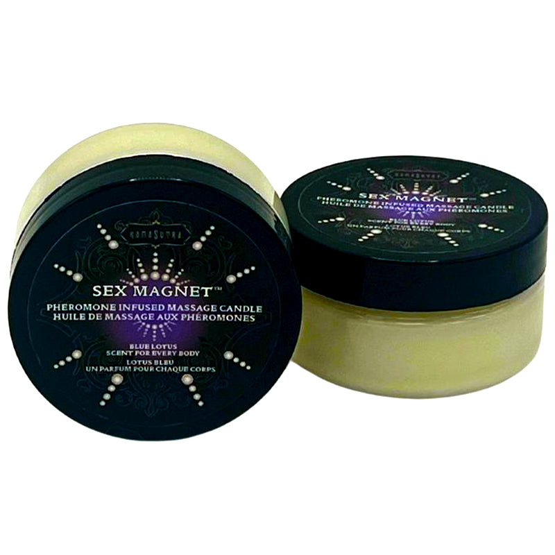 Kama Sutra Sex Magnet Pheromone Blue Lotus Massage Candle, 1.7 oz - KS12068
