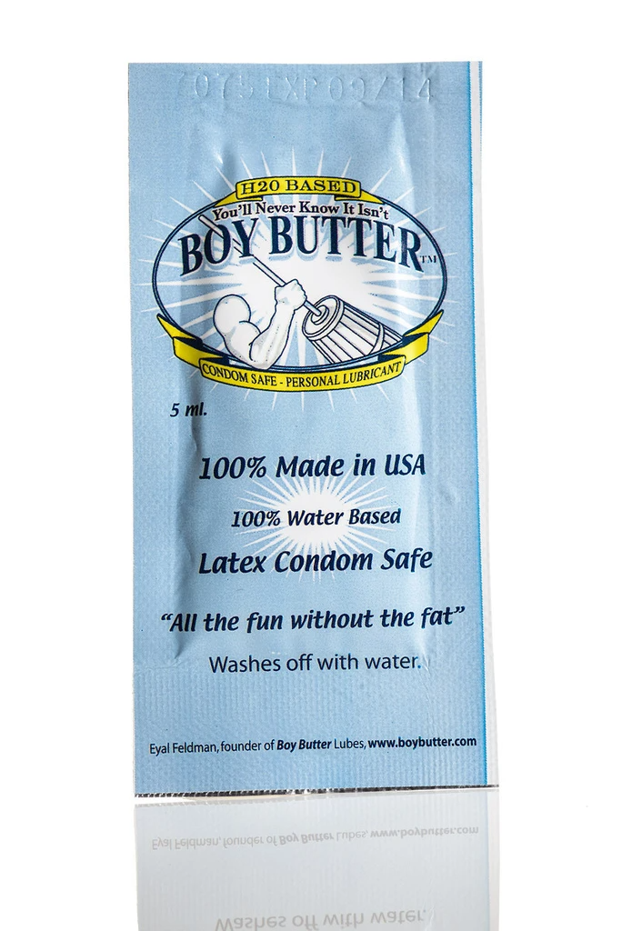 Boy Butter H2O Water-Based Single-Use Lubricant Packet - BBY5ML