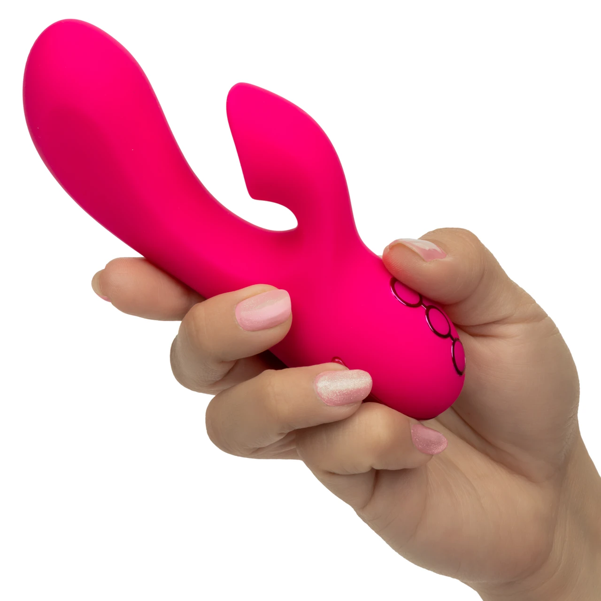 CalExotics Venice Beach Babe Dual-Stimulator Vibrator with Suction — Pink - SE4348053