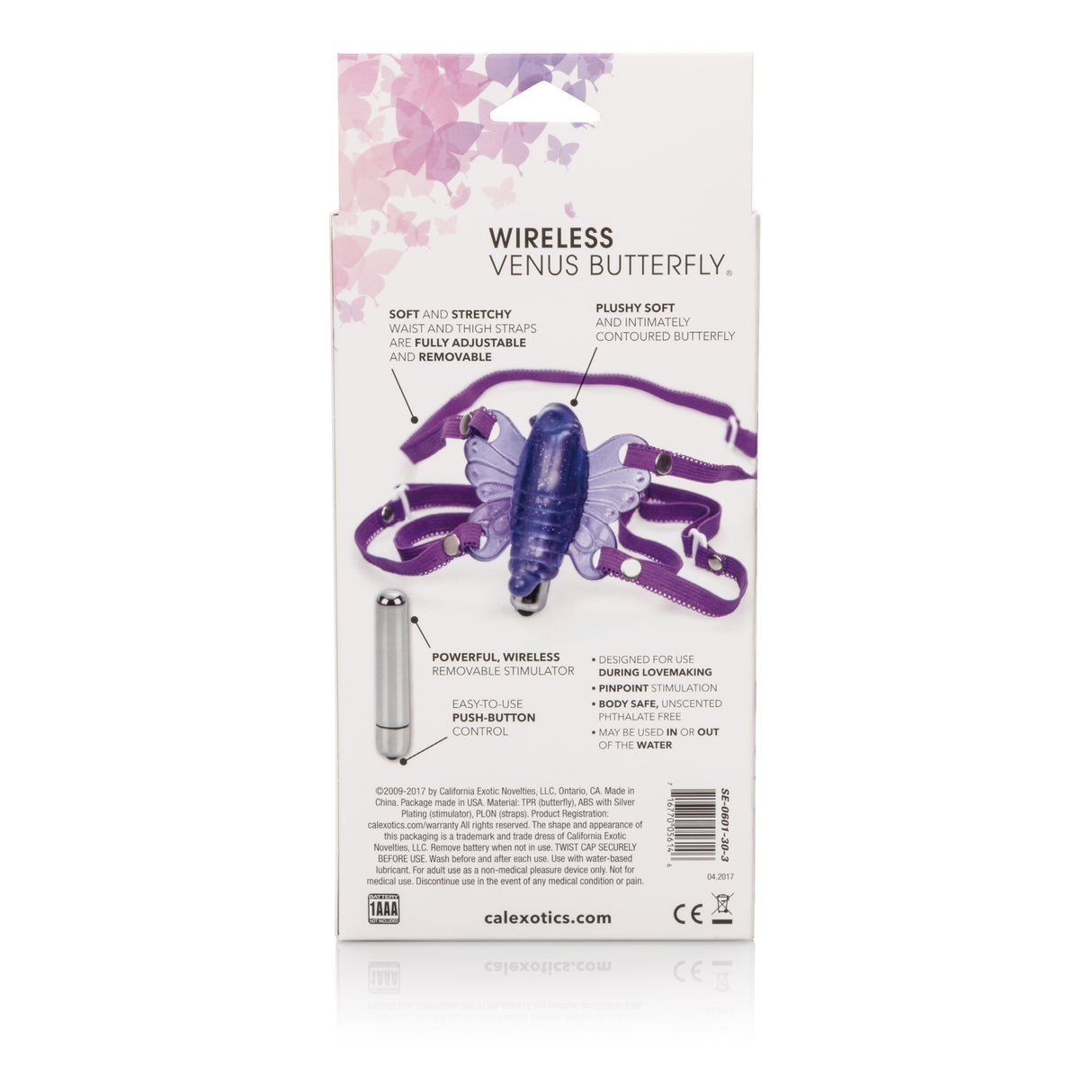 CalExotics Wireless Venus Butterfly Wearable Stimulator - SE0601303