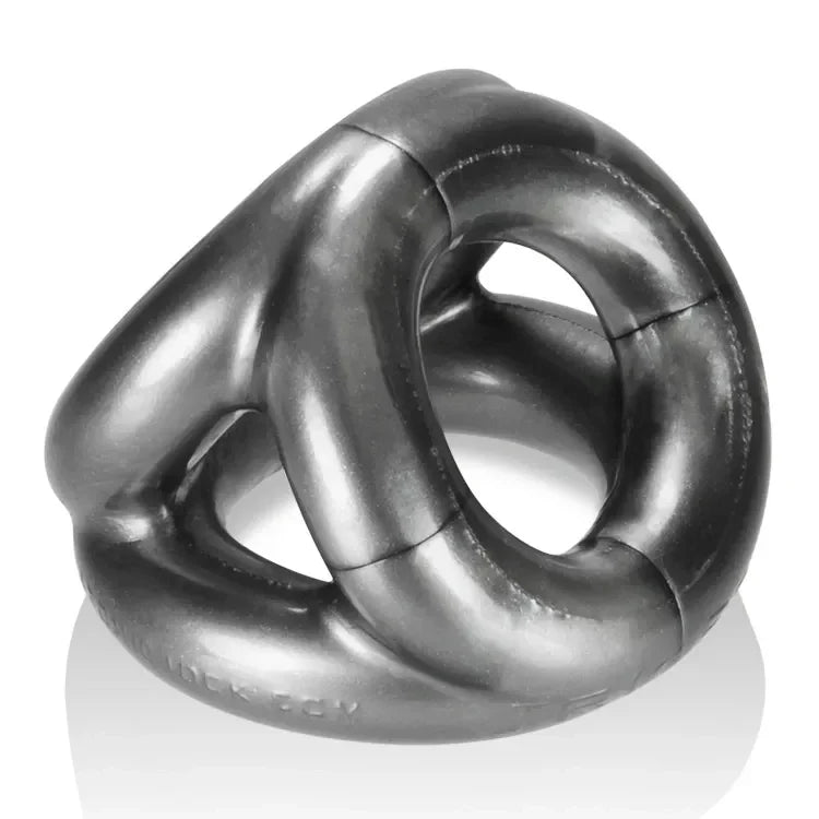 OXBALLS TRI-SPORT Cocksling — Steel FLEXtpr 3‑Ring - OX-AJ1076-STL