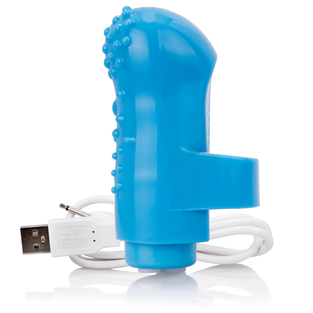 Screaming O Charged Fingo Rechargeable Finger Vibe — Blue - AFNG-BU-101E