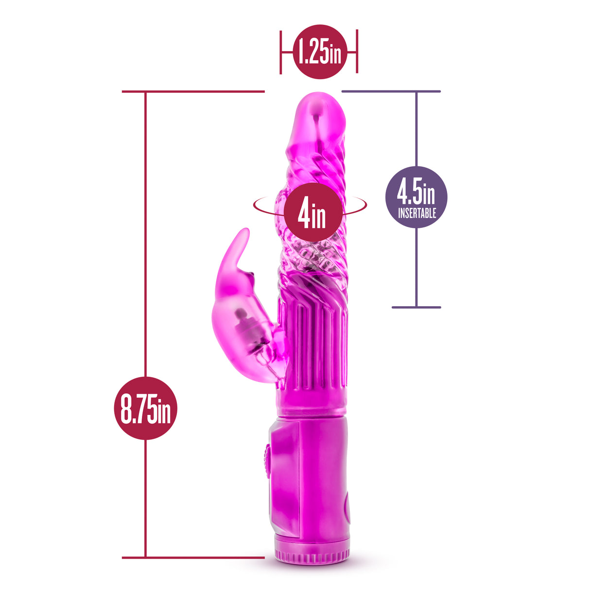 Blush Beginner's Bunny Petite Rabbit Vibrator, Pink - BL-37100