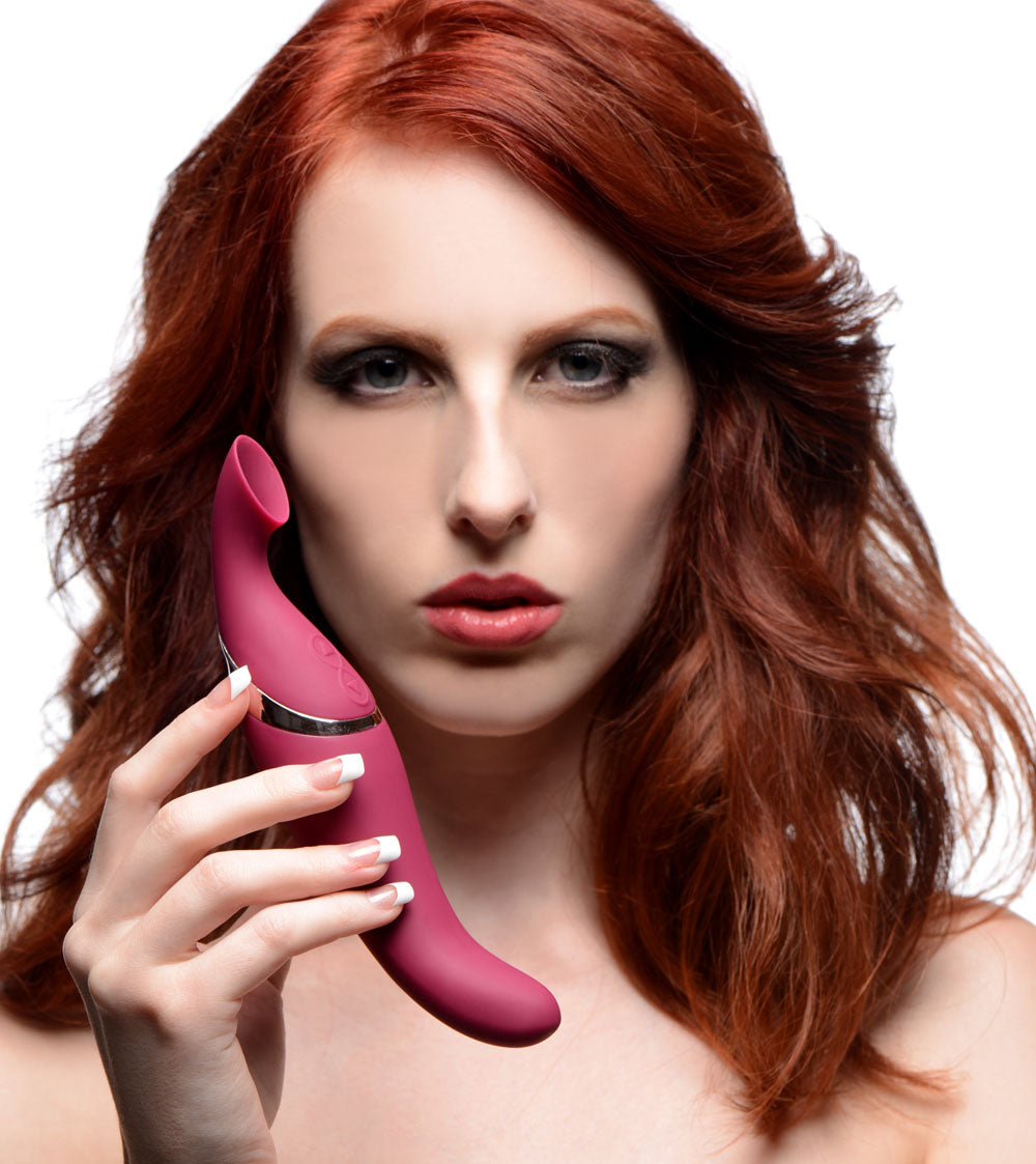 Shegasm Intense 2 in 1 Clit Stimulator - Pink by XR Brands