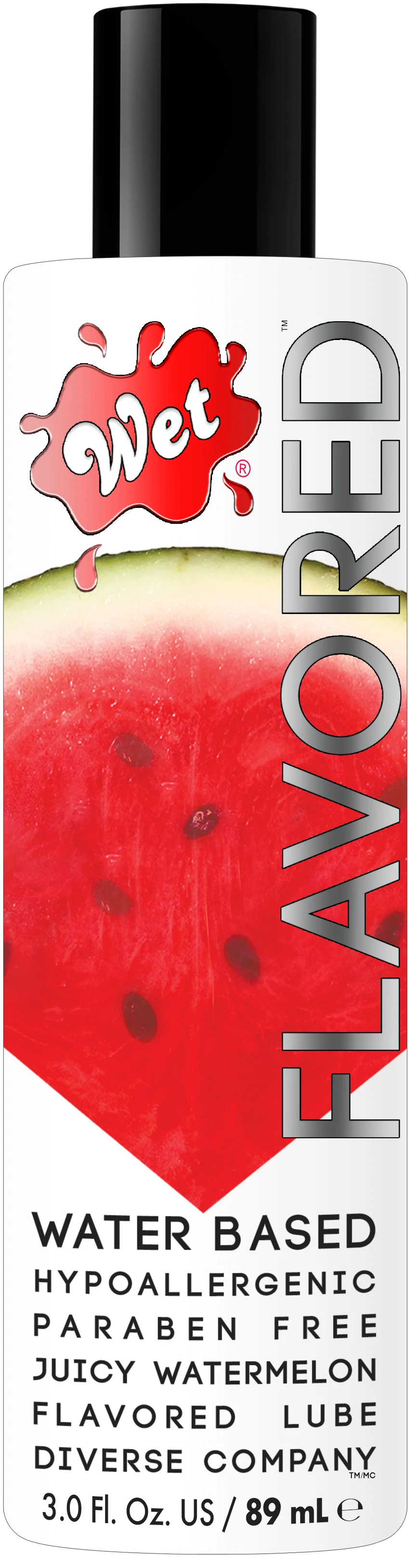 Wet Juicy Watermelon Flavored Lubricant — 3 oz - WT313