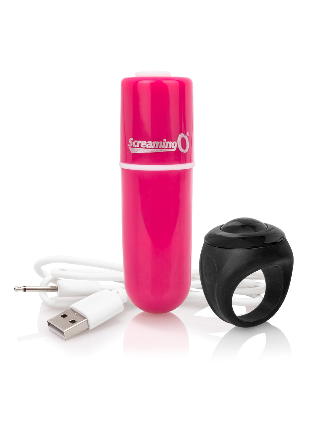 Screaming O Charged Vooom Remote Control Bullet — Pink - AVR-PK-101E