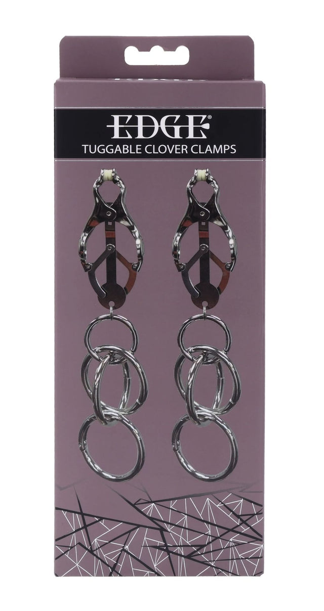 Sportsheets Edge Tuggable Clover Nipple Clamps, Silicone-Tipped - SP0641