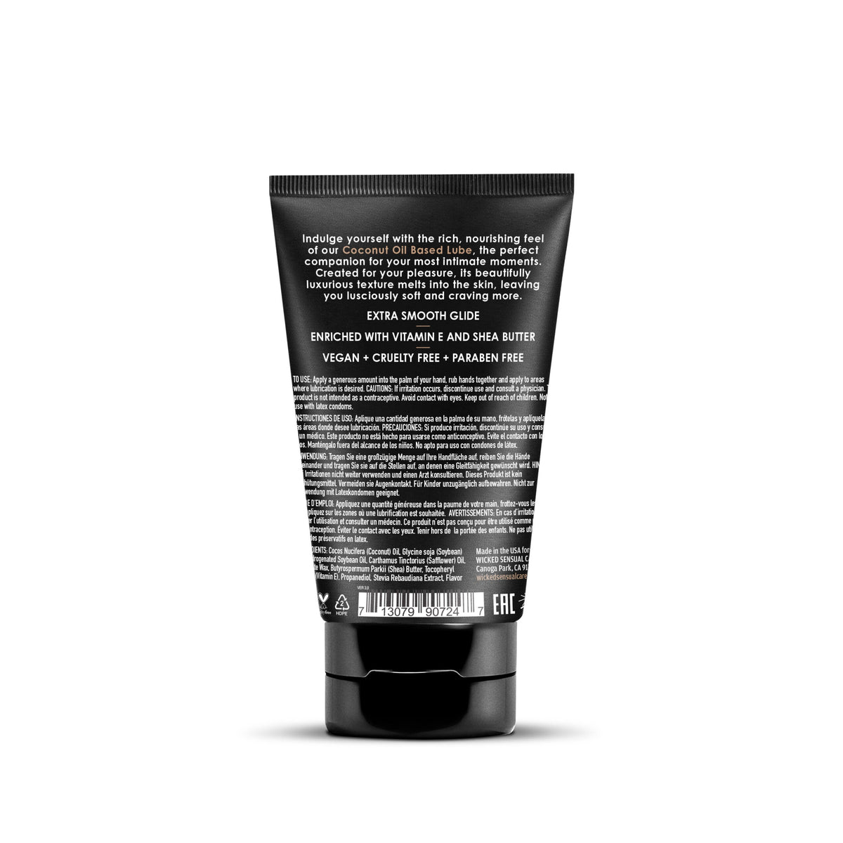Wicked Coconut Oil–Based Lubricant, 4 oz - WS-90724