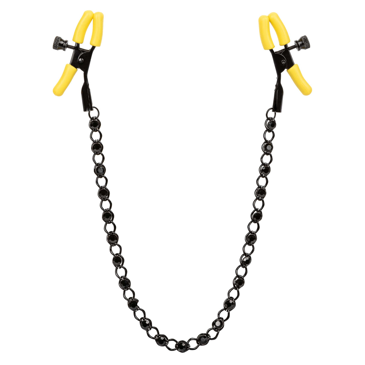 CalExotics Boundless Adjustable Nipple Teasers – Yellow/Black (Pair) - SE2702012