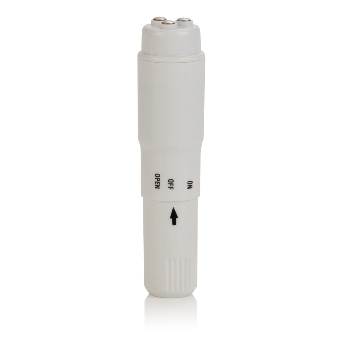 CalExotics Compact Waterproof Travel Massager with 4 Tips - White - SE2104012