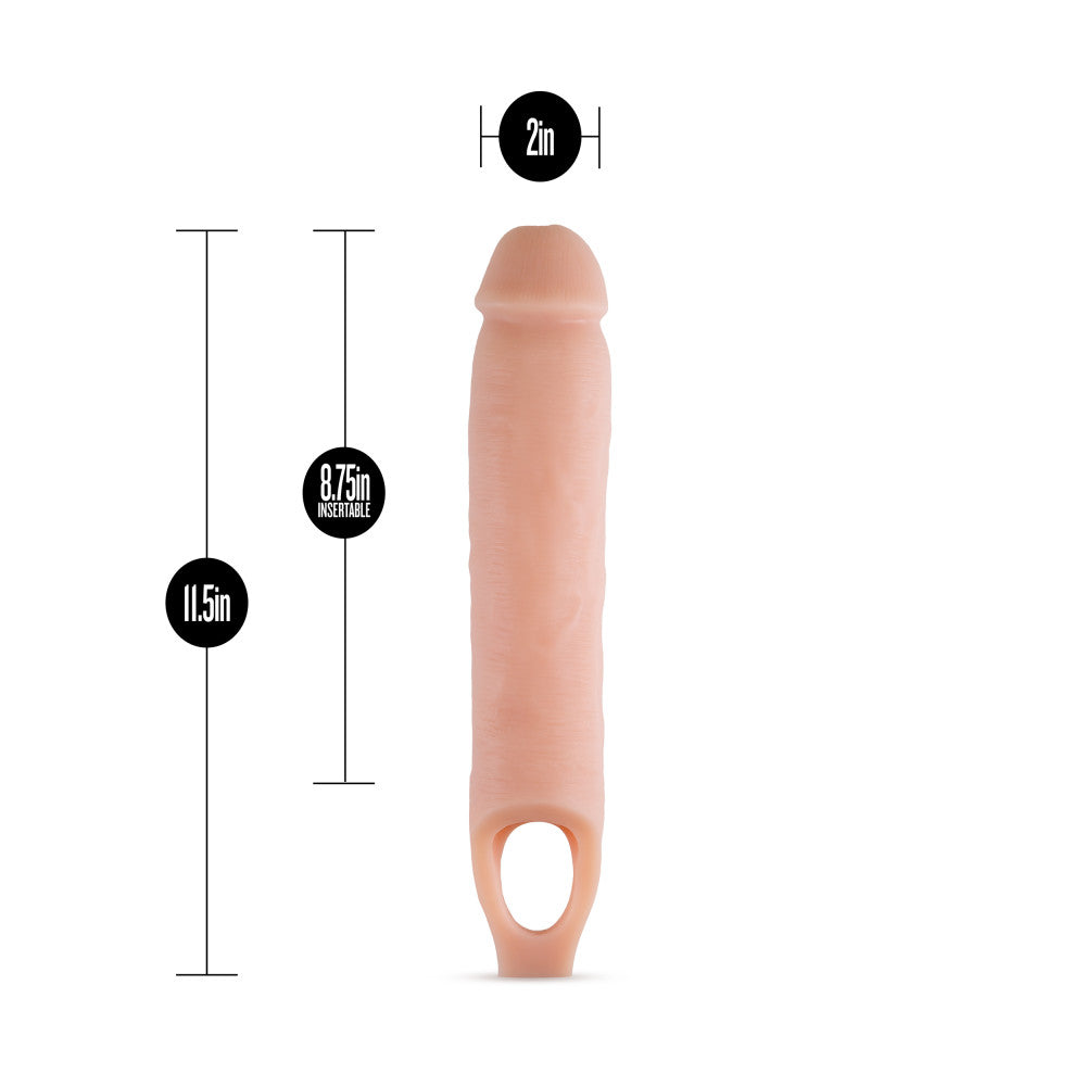 Blush Performance 11.5 Inch Cock Sheath Extender — Vanilla - BL-26693