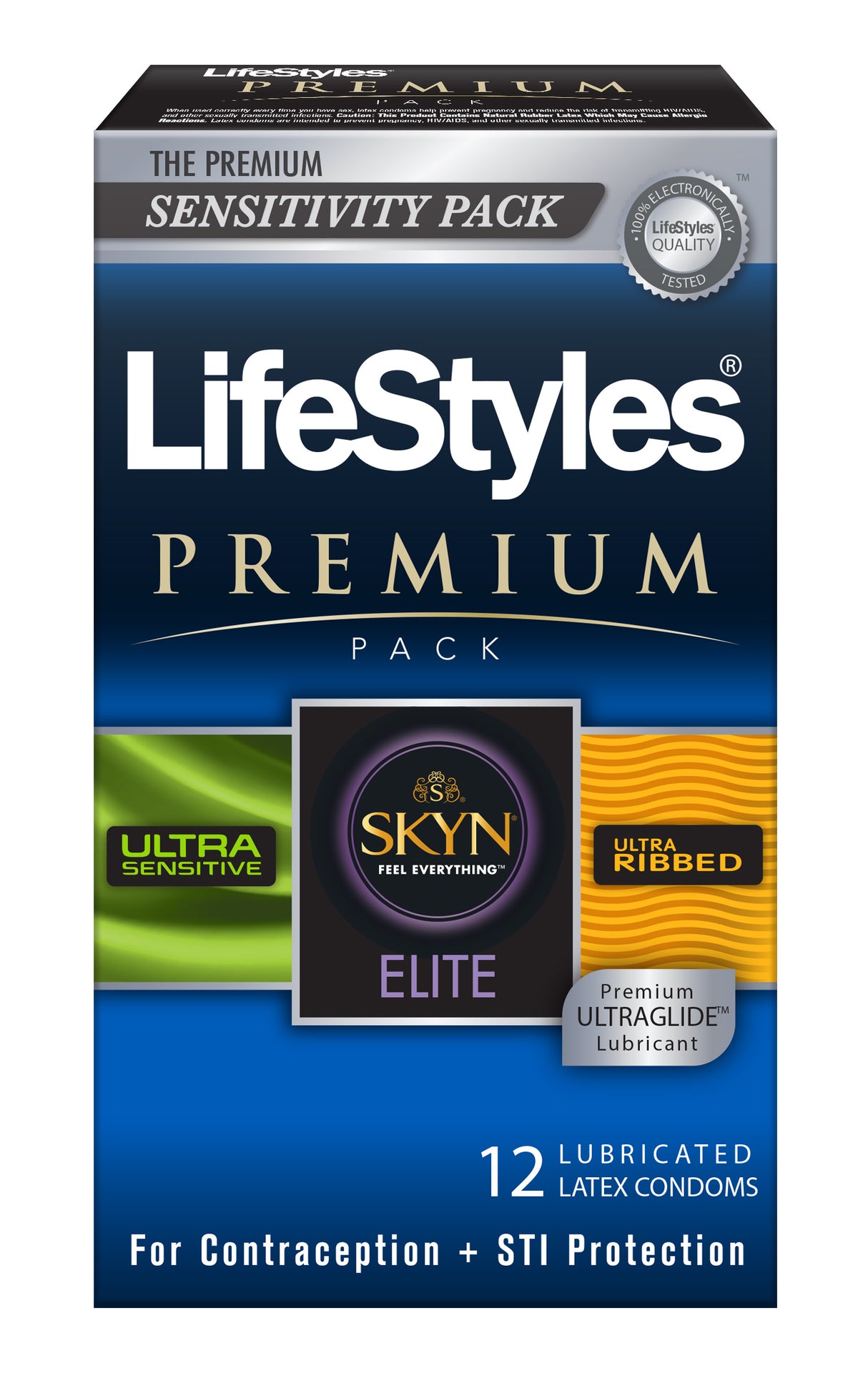 Paradise Marketing Lifestyles Premium Condom Pack — 12 Count - LS5394