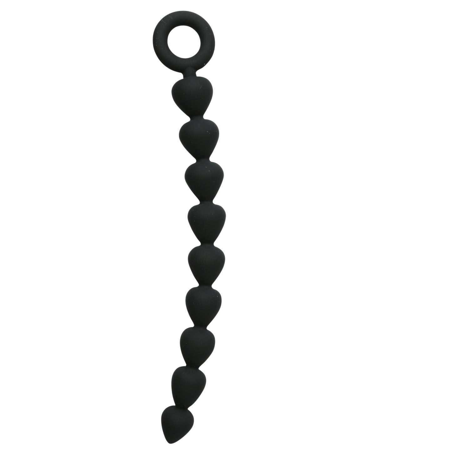 Sex and Mischief Silicone Anal Beads - Black by Sportsheets