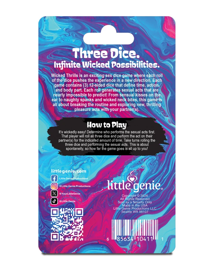 Little Genie Wicked Thrills Adult Dice Game (3 Dice) - LG-BG.139