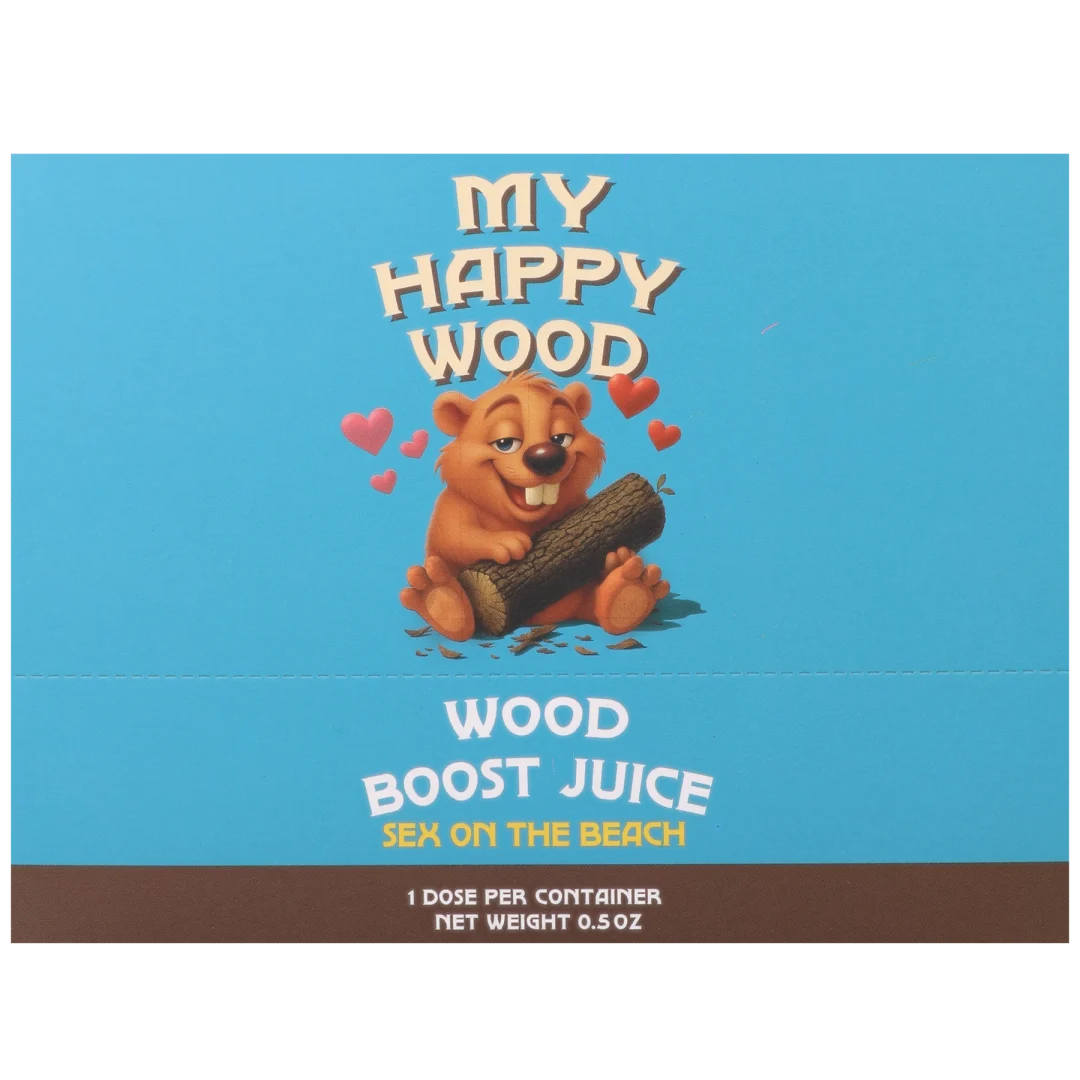 Doc Johnson Wood Boost Juice for Him — 12-Pack 0.5 oz Sex on the Beach Shots - DJ4561-04-BX