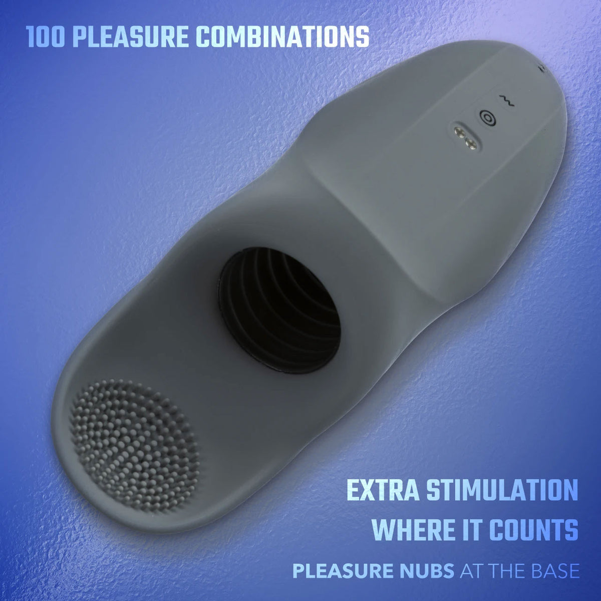 CalExotics Milk Master Rechargeable Squeeze & Please Masturbator — Grey - SE5550203