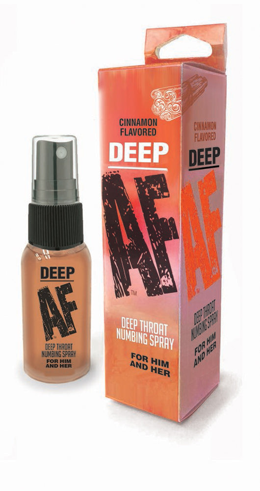 Little Genie Deep AF Throat Numbing Spray, Cinnamon, 1 fl oz - LG-BT613