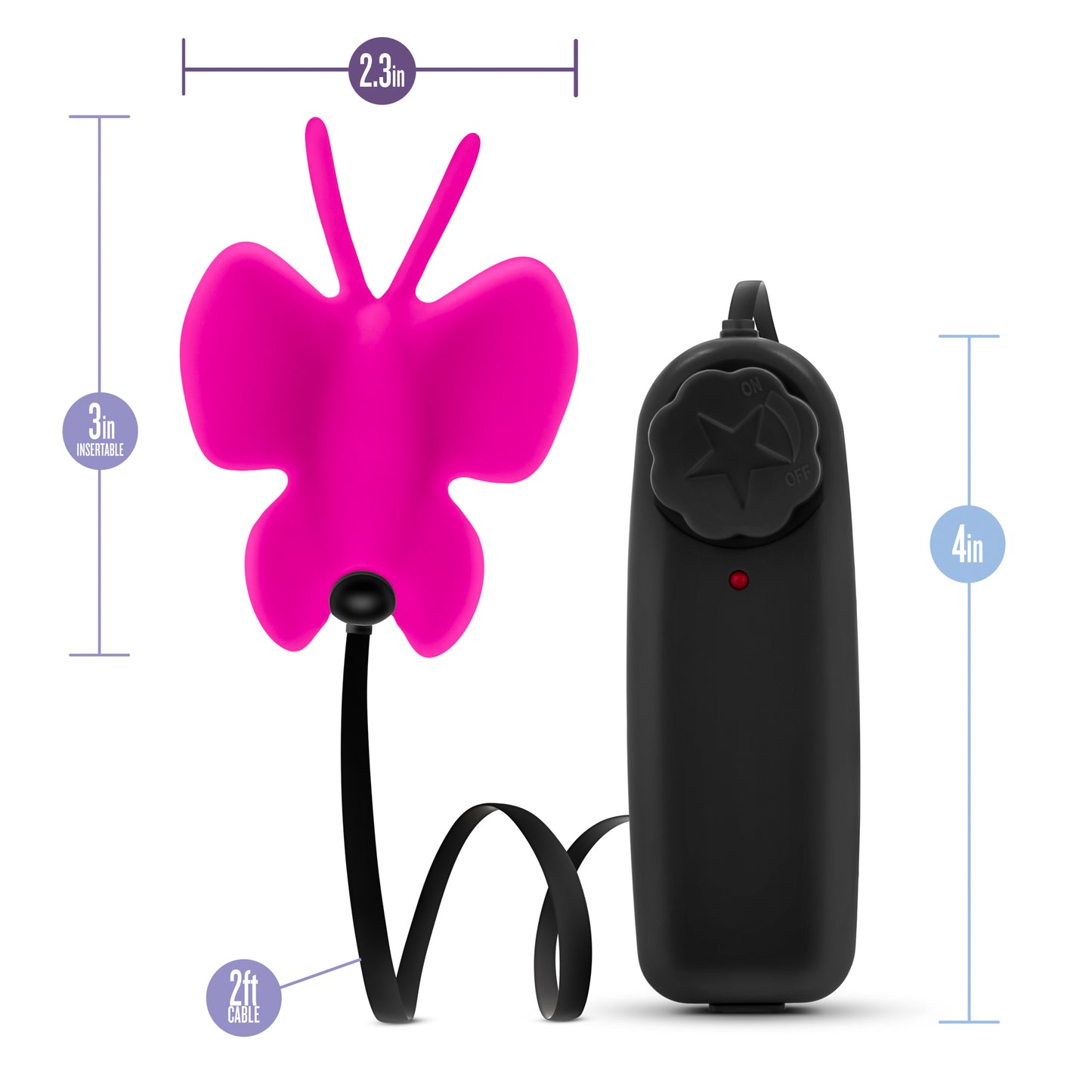 Luxe- Butterfly Teaser - Fuschia by Blush