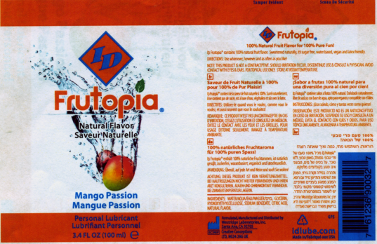 I.D. Lubricants Frutopia Mango Passion Flavored Lubricant — 1 oz - ID-TME-01