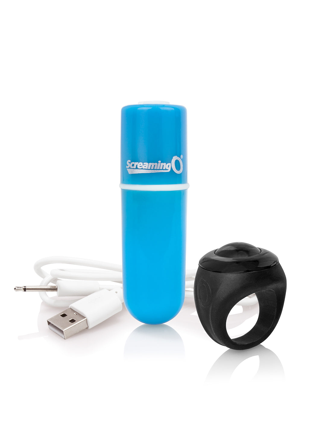 Screaming O Charged Vooom Remote Control Bullet — Blue - AVR-BU-101E