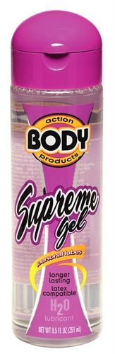 Body Action Supreme Gel Personal Lubricant, 8.5 oz - BA-BAS80