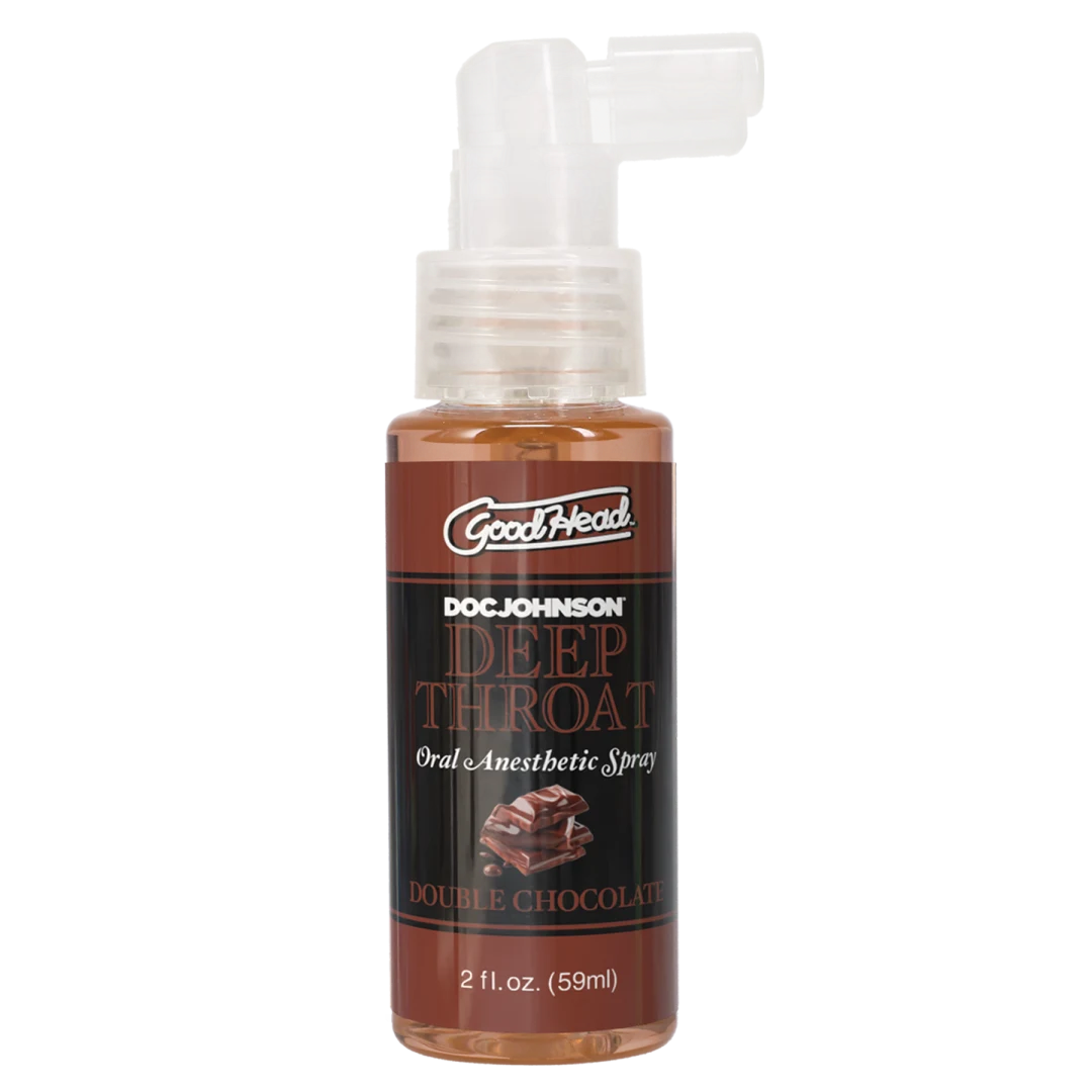 GoodHead by Doc Johnson Deep Throat Spray — Double Chocolate, 2 fl oz - DJ1366-06-BX