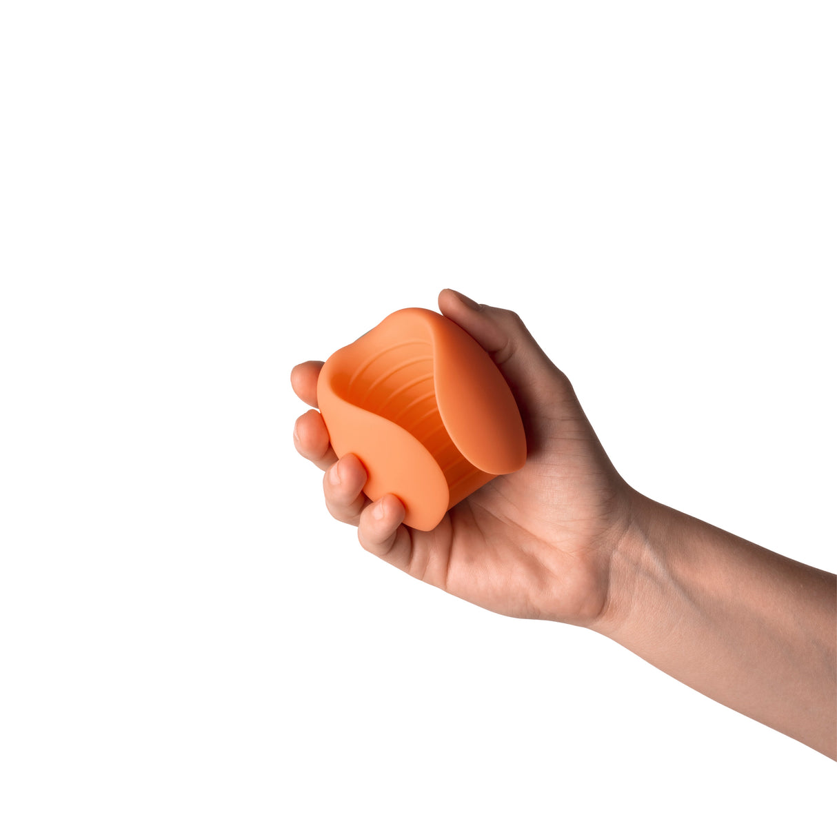 Emojibator Peach Vibrating Stroker — USB-C Rechargeable, Medical-Grade Silicone - EM2156