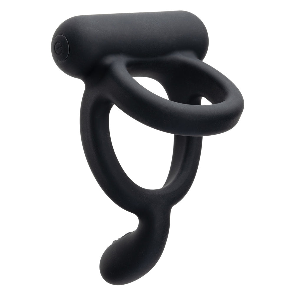 CalExotics Closer Intimate Rechargeable Vibrating Ring — Black - SE1900143