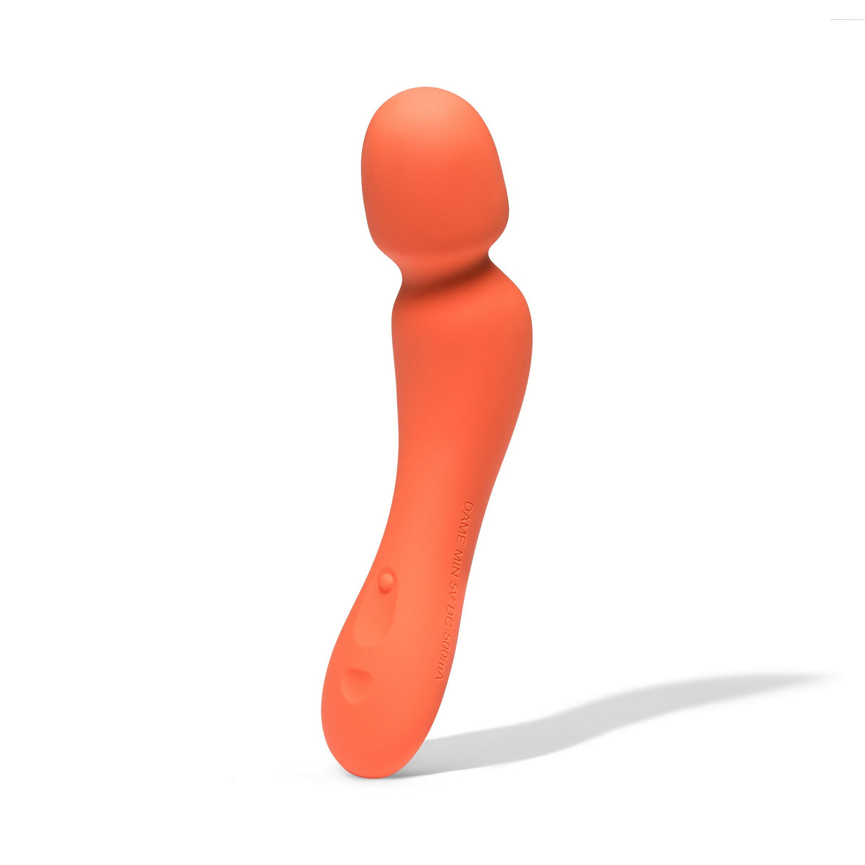 Dame Min Mini Wand Vibrator — Papaya - DM1913