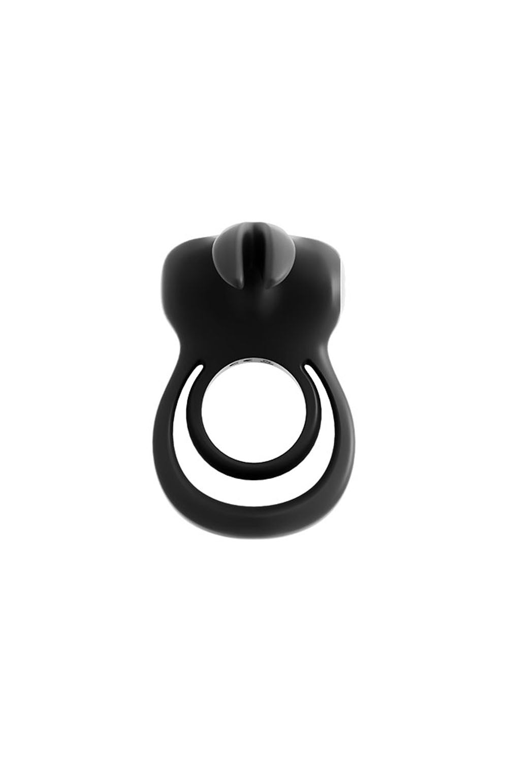 VeDO Thunder Bunny Rechargeable Vibrating Dual Ring — Black Pearl - BU-0604