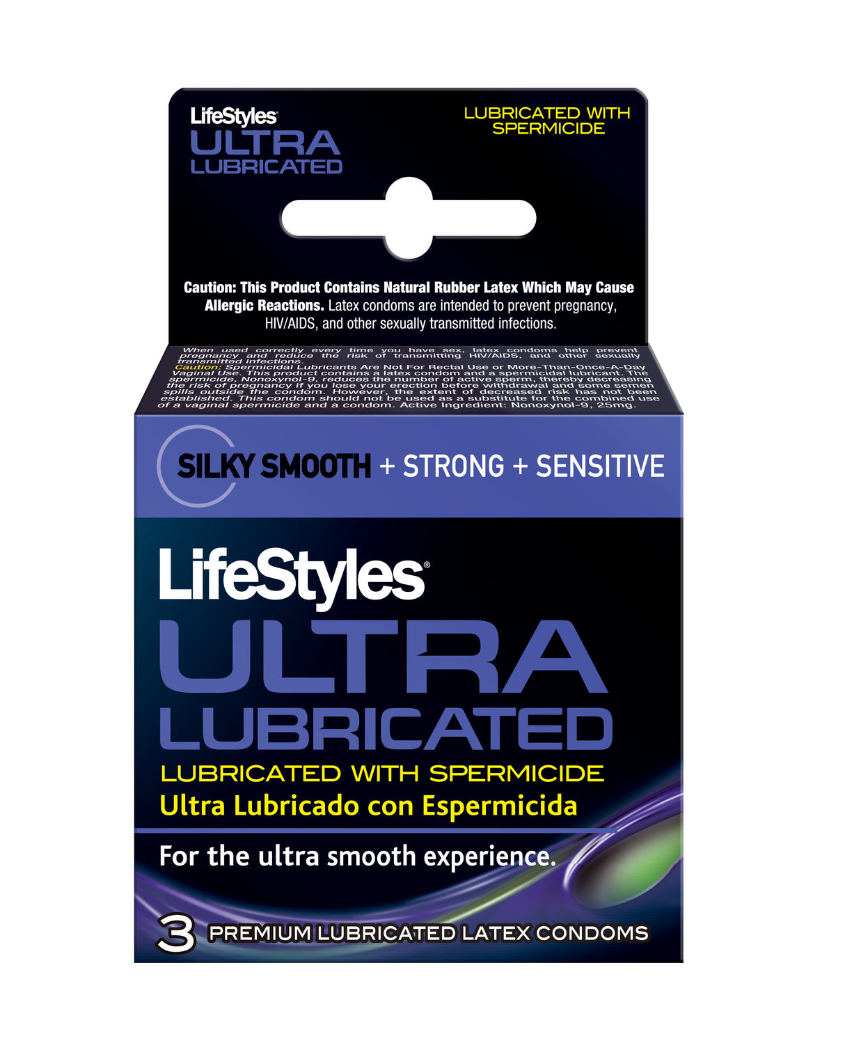 "Lifestyles Ultra Lubricated With Spermicide - 3 Pack PM1803"