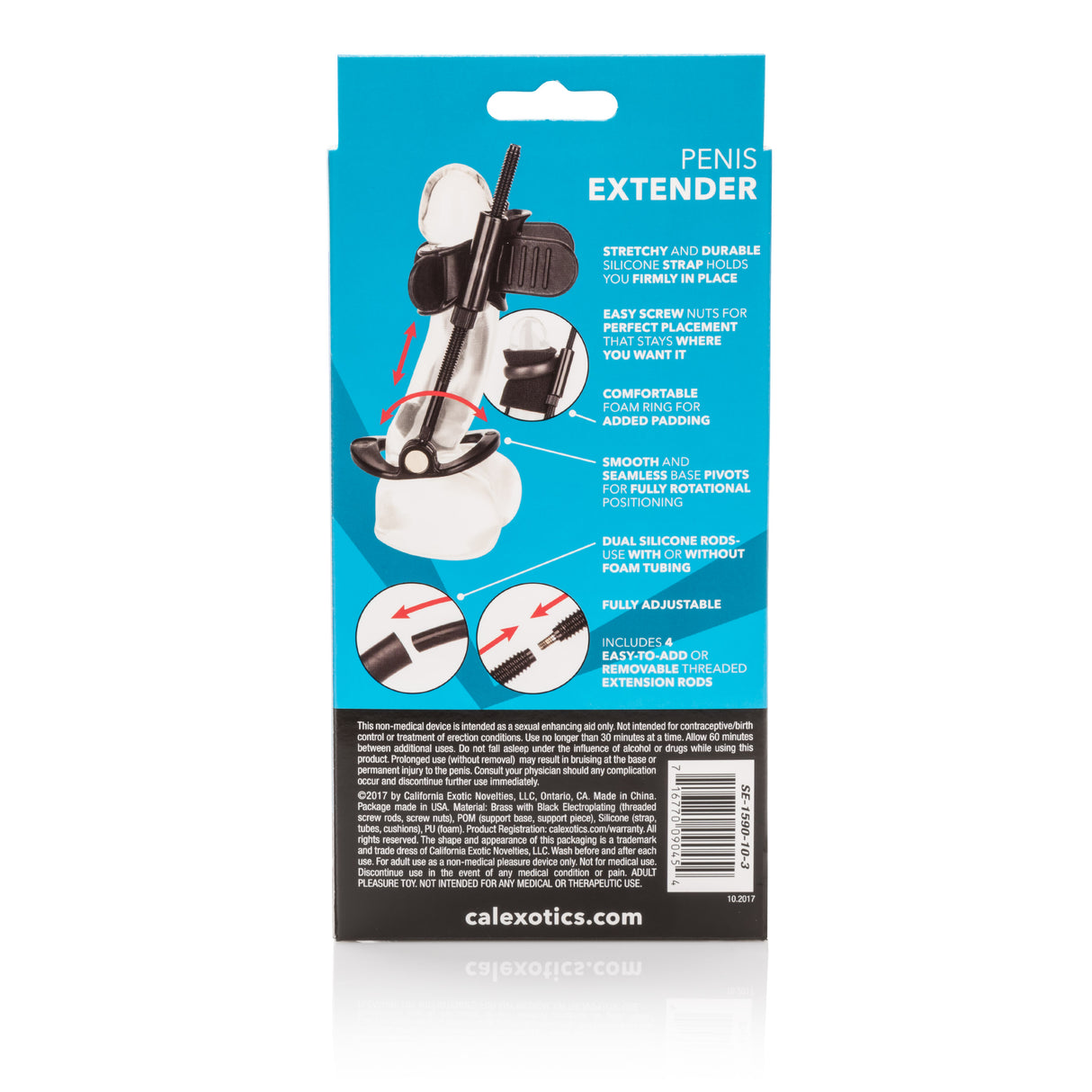 CalExotics Penis Extender — Adjustable Lengthening System, 6.5in - SE1590103