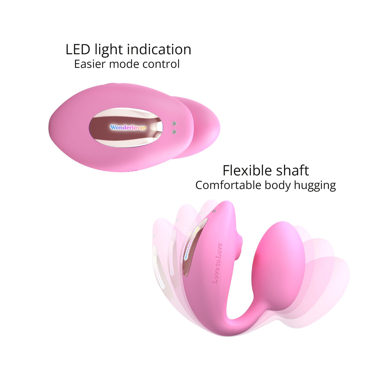 Love To Love Wonderlover Dual-Stimulation Vibrator — Pink Passion - LV3203
