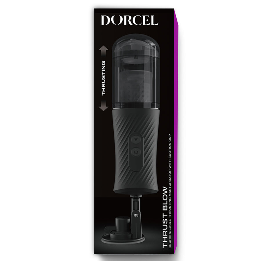 Dorcel Thrust Blow Automatic Masturbator — Black, Suction Cup - DL2868