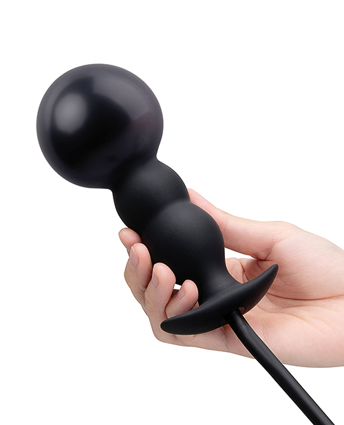 b-Vibe Beaded Inflatable Anal Plug with Hand Pump - BV5922