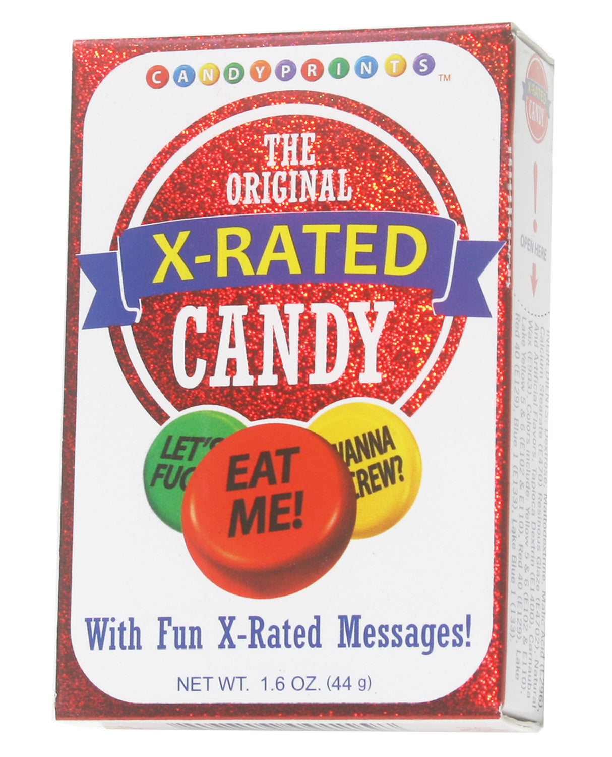 Original X-Rated Candy - 1.6 oz Box by Candy Prints