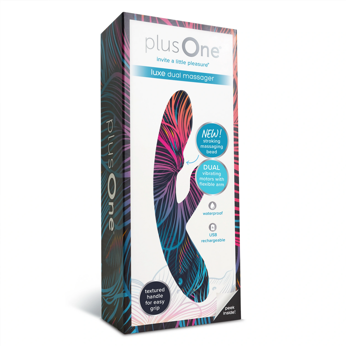 plusOne Dual Luxe Dual Massager — G-Spot & Clitoral Stimulator - PO6734